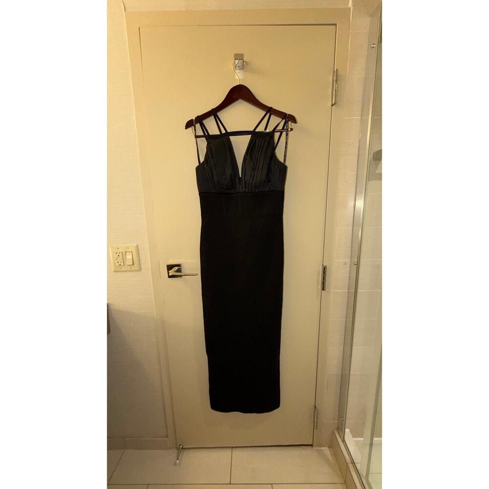 Herve Leger   The Jocelyn Gown Black Sz L NWT